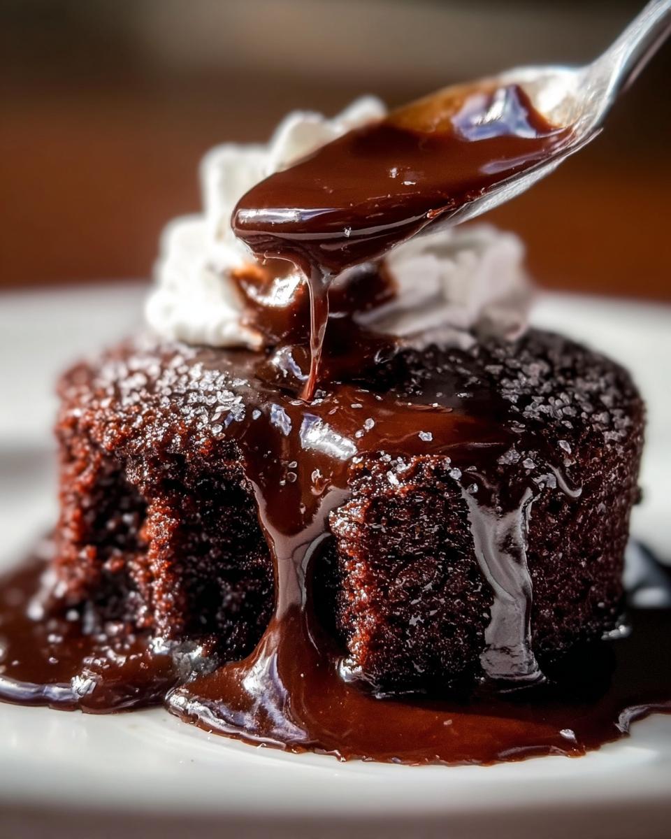 Hot Fudge Chocolate Pudding Cake - detail 1