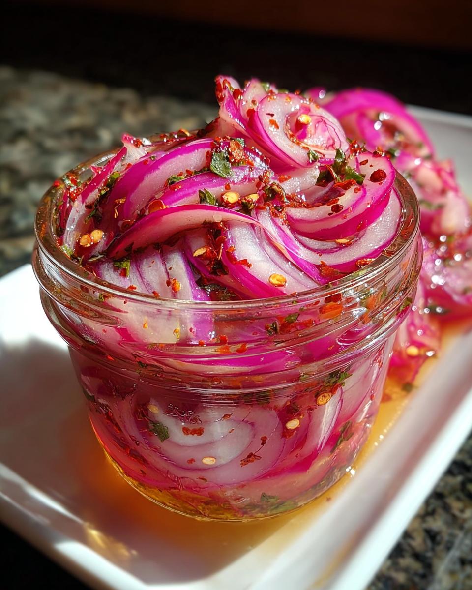 Hot Honey Pickled Red Onions - detail 1