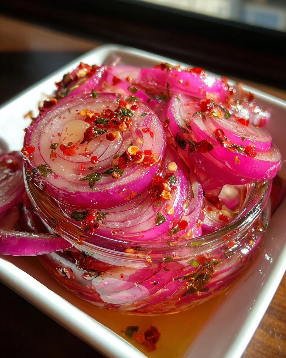 Hot Honey Pickled Red Onions - detail 2