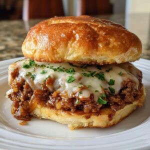 Irresistible French Onion Beef Sloppy Joes