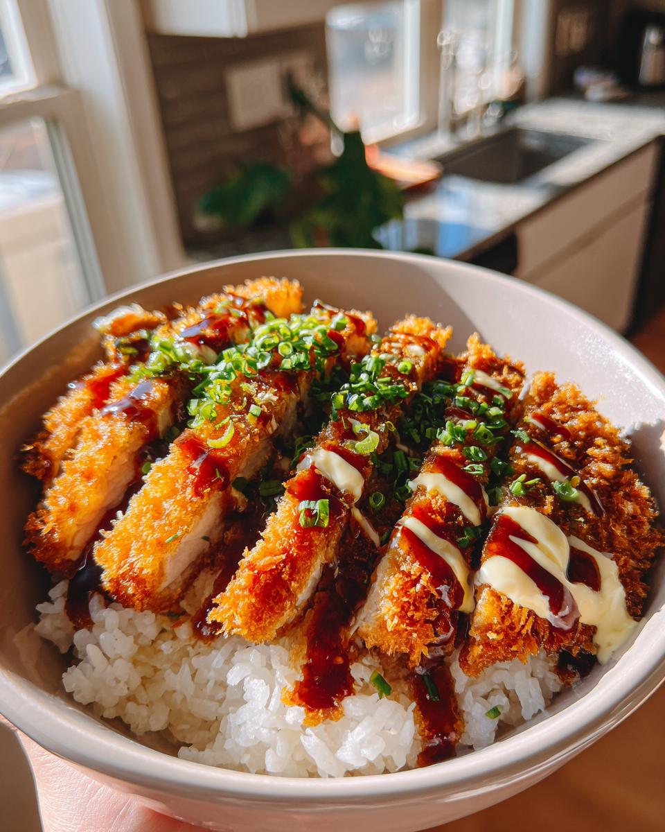 Japanese Katsu Bowls with Tonkatsu Sauce - detail 1
