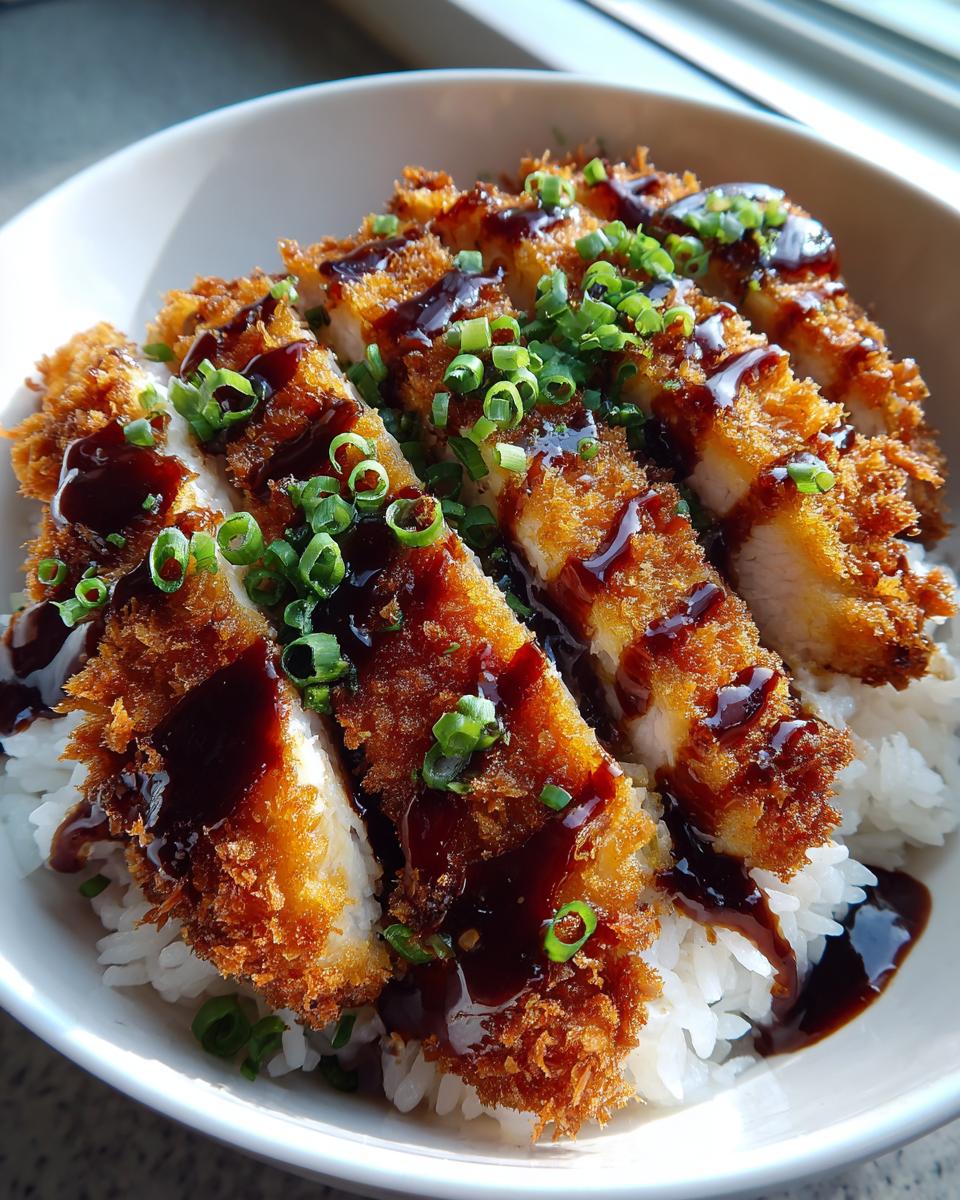 Japanese Katsu Bowls with Tonkatsu Sauce - detail 2