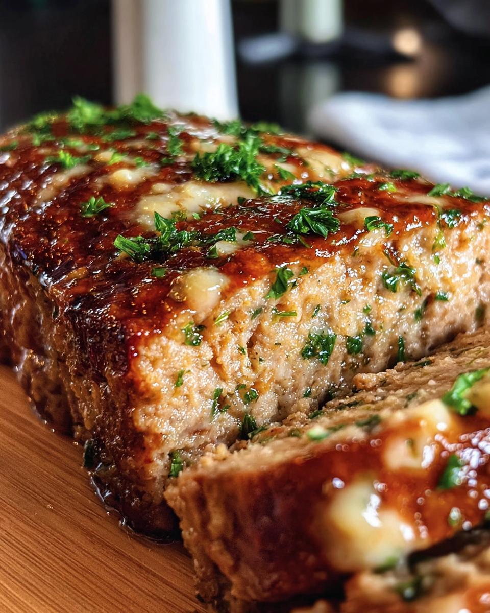 Juicy Garlic Parmesan Chicken Meatloaf - detail 1