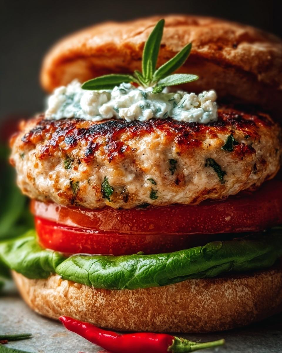 Juicy Greek Chicken Burgers - detail 2
