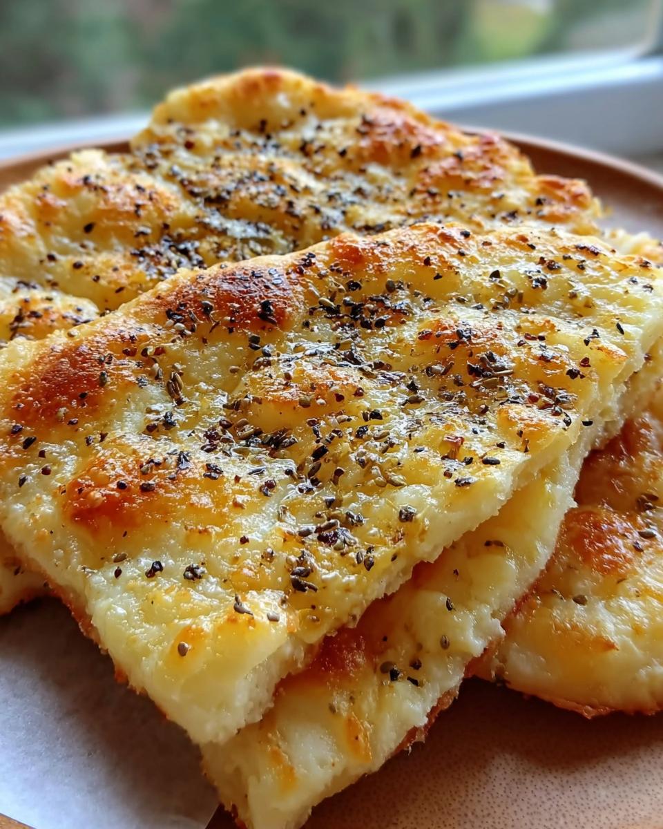 Keto Cottage Cheese Flatbread - detail 1