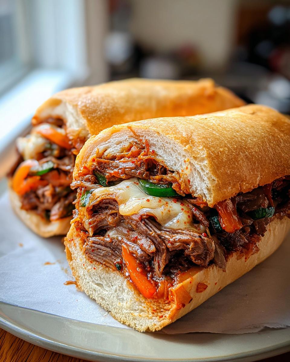 Korean-Inspired Kimchi Bulgogi Cheesesteak - detail 1