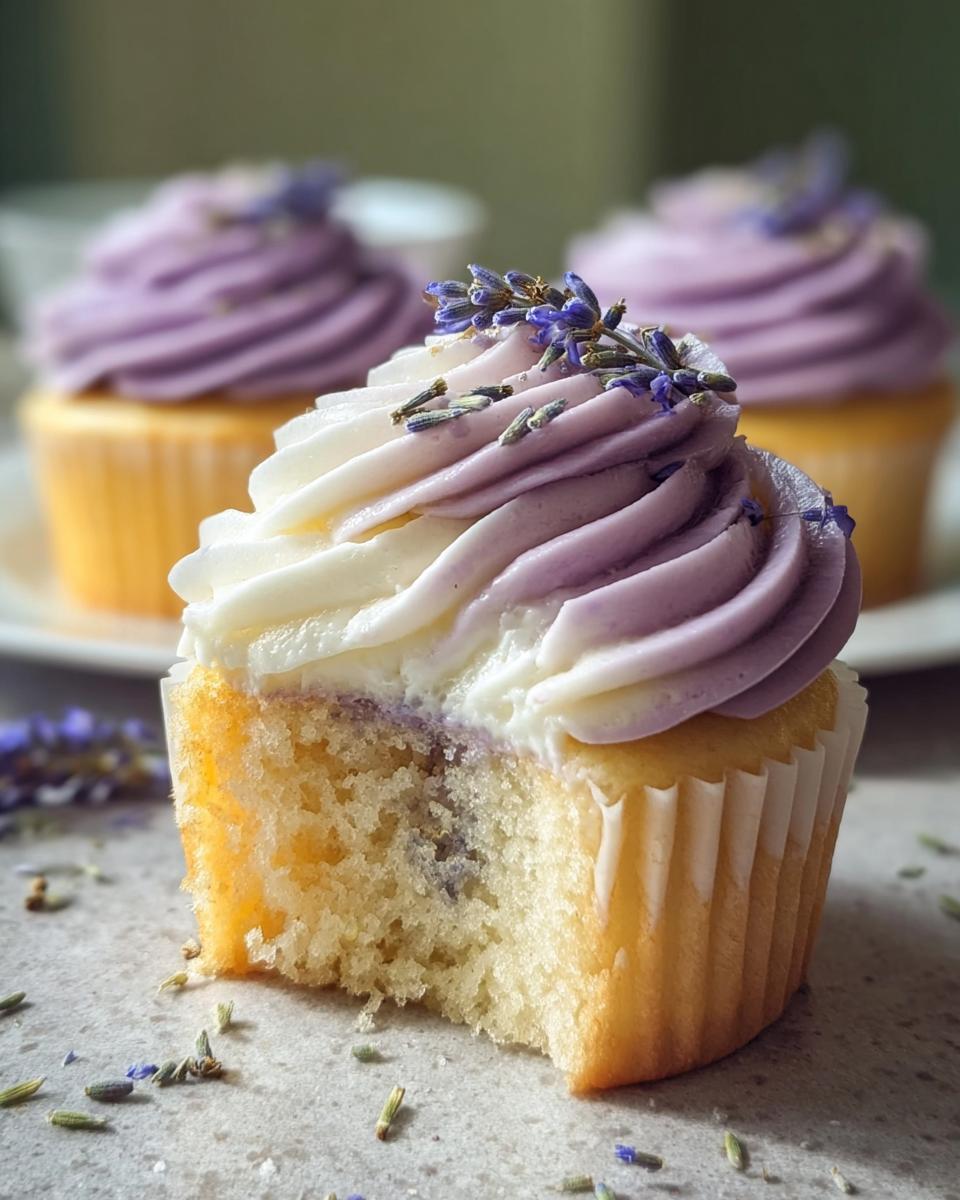 Lavender Honey Cupcakes - detail 1