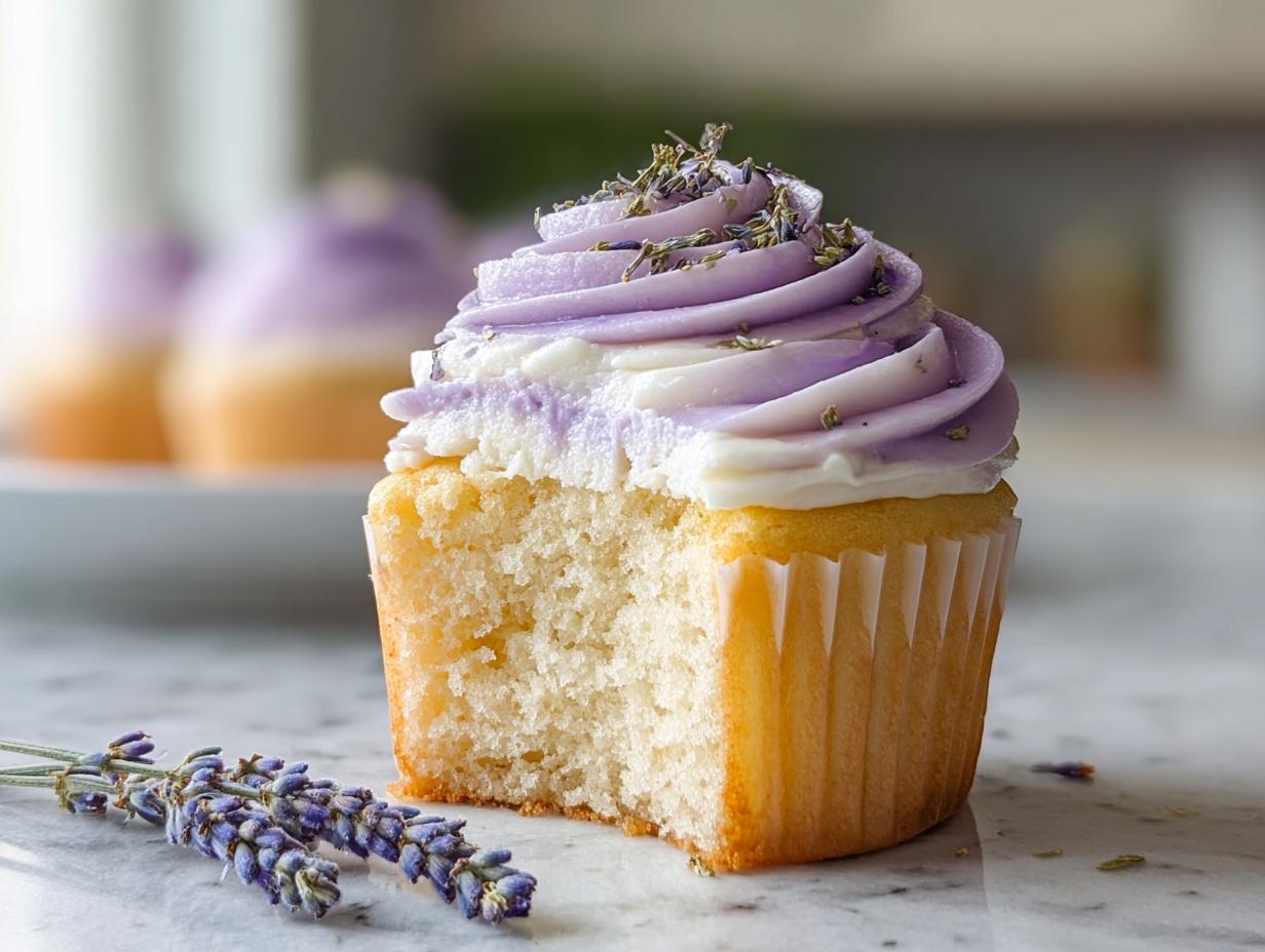 Lavender Honey Cupcakes - detail 2