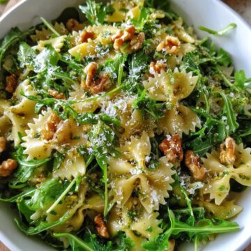 Lemon Arugula Pasta Salad