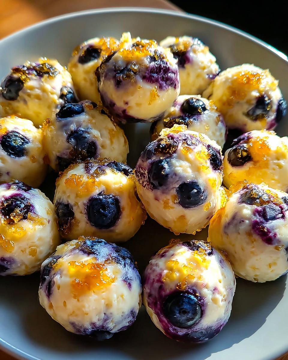 Lemon Blueberry Cottage Cheese Protein Bites - detail 1