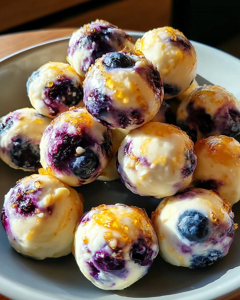Lemon Blueberry Cottage Cheese Protein Bites - detail 2