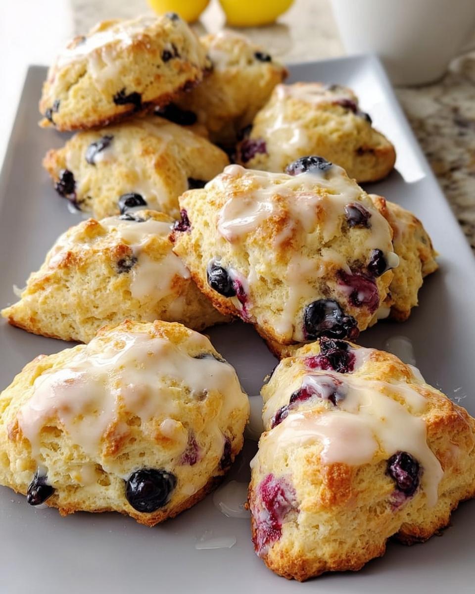 Lemon Blueberry Scones - detail 1
