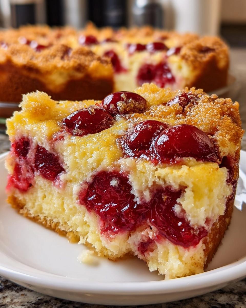 Lemon Cherry Cream Cheese Dump Cake - detail 2