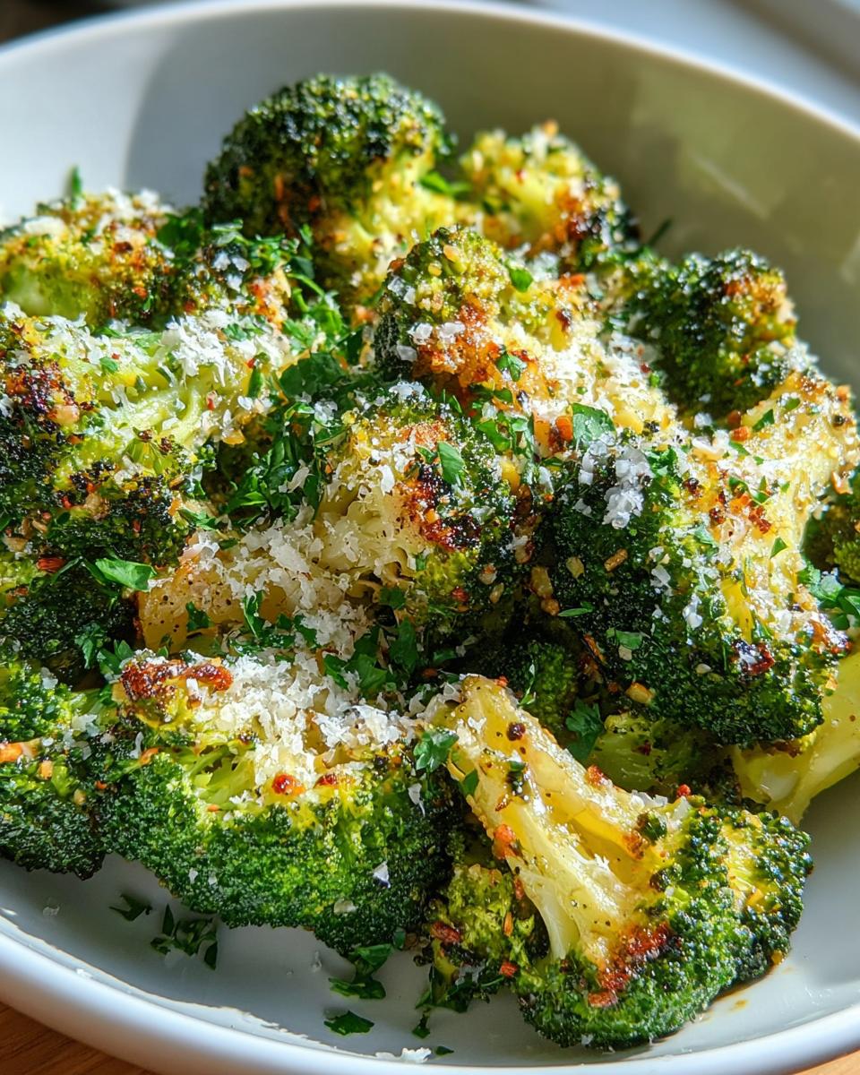 Lemon Garlic Roasted Broccoli - detail 1