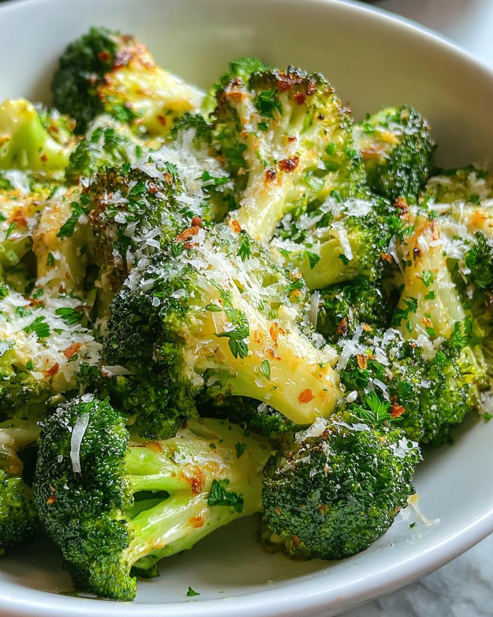 Lemon Garlic Roasted Broccoli - detail 2