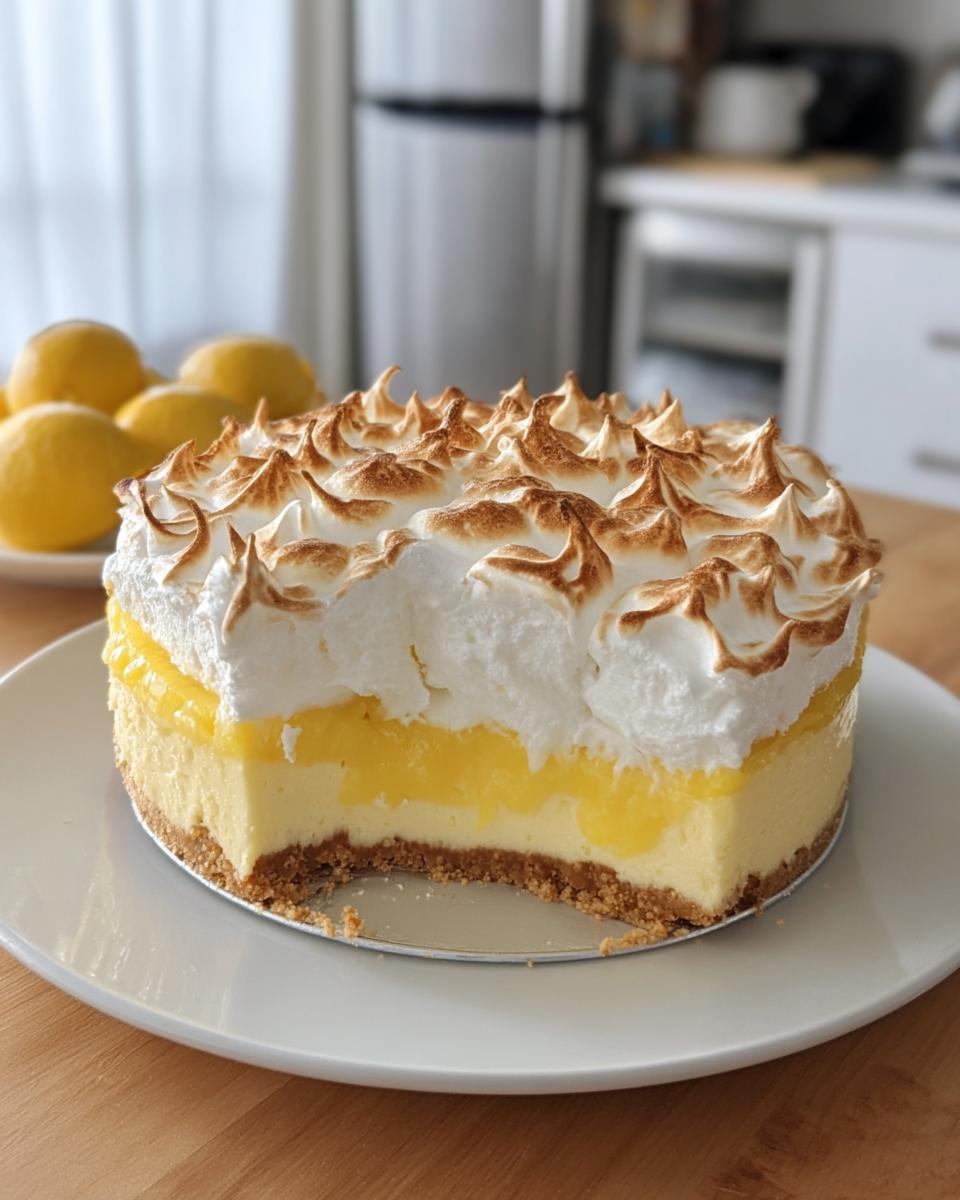 Lemon Meringue Cheesecake - detail 1