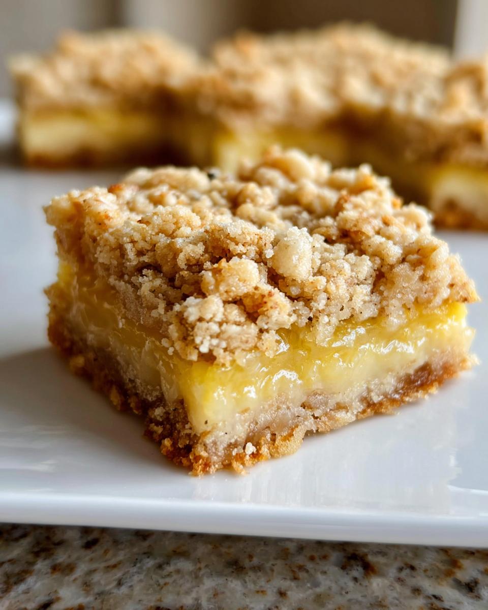 Lemon Oatmeal Crumble Bars - detail 1