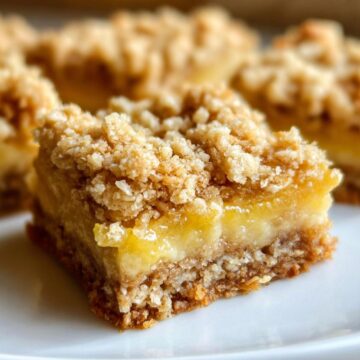 Lemon Oatmeal Crumble Bars