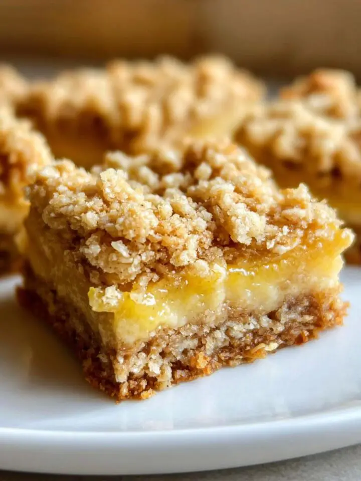 Lemon Oatmeal Crumble Bars