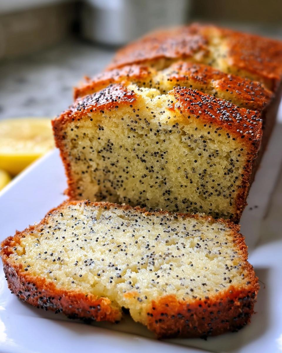 Lemon Poppy Seed Bread - detail 1