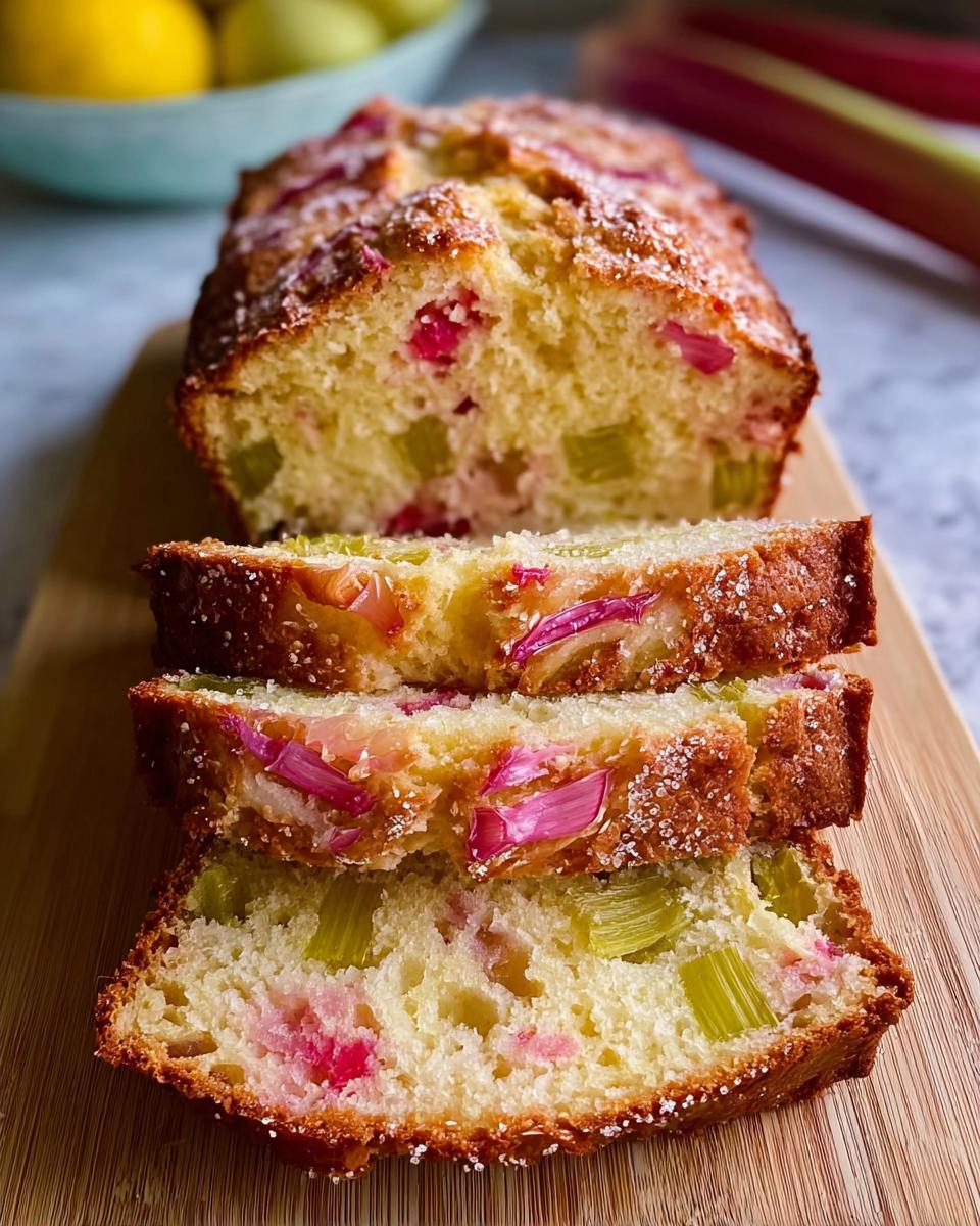 Lemon Rhubarb Bread - detail 2