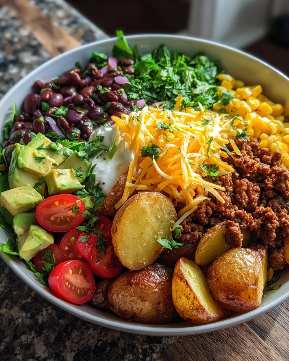 Loaded Mexican Taco Bowl - detail 1