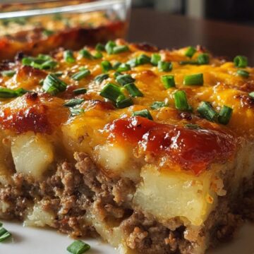 Loaded Potato & Meatloaf Casserole