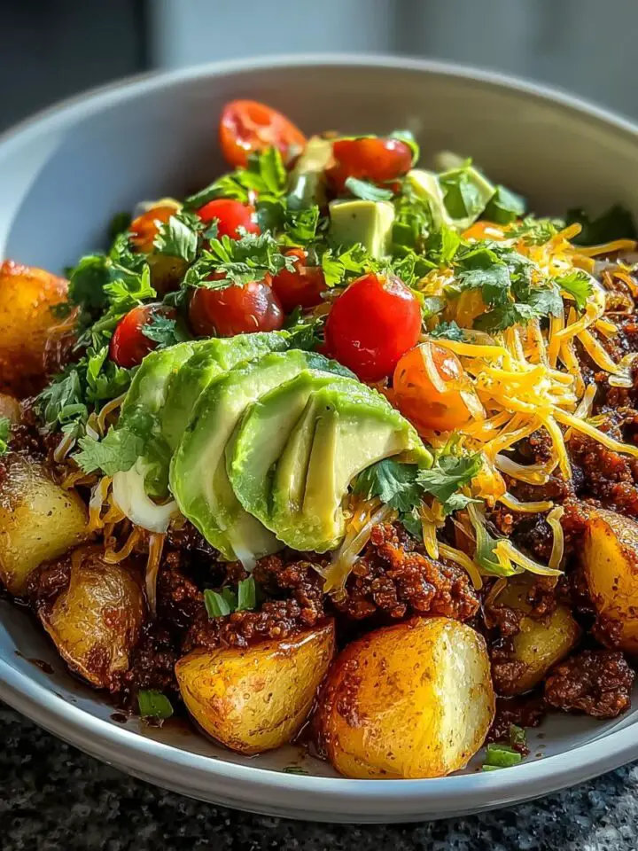 Loaded Potato Taco Bowl