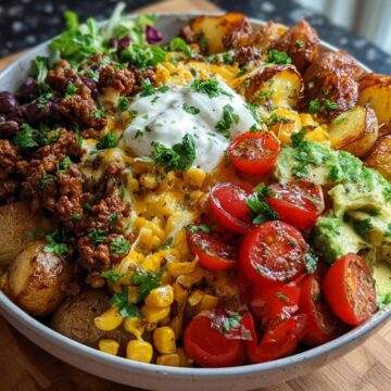 Loaded Potato Taco Bowl