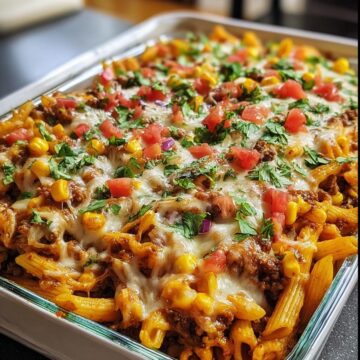 Loaded Taco Pasta Bake
