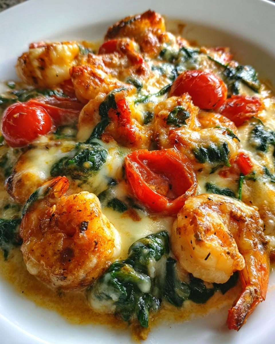 Low-Carb Shrimp Tuscan Bake - detail 2