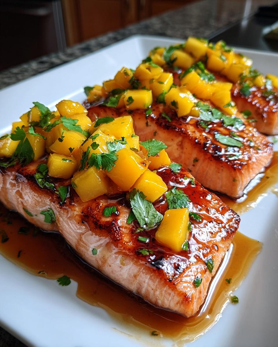 Mango Teriyaki Salmon - detail 2