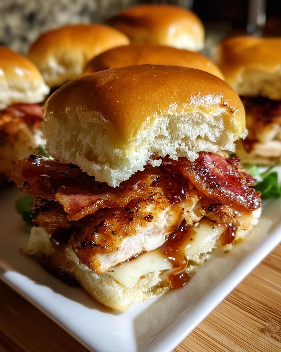 Maple Chicken Bacon Sliders - detail 1