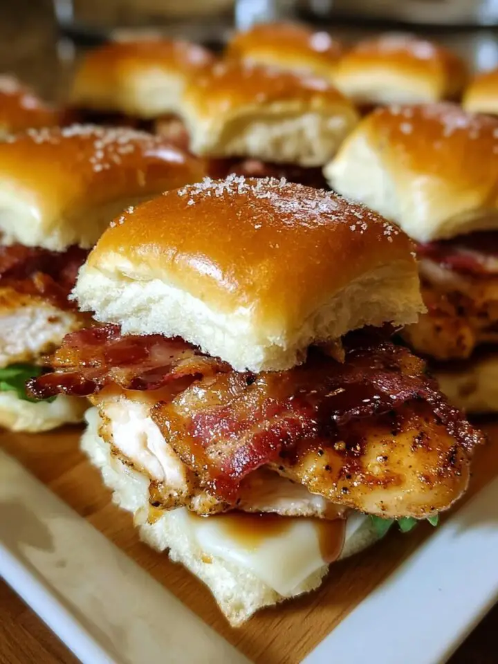 Maple Chicken Bacon Sliders