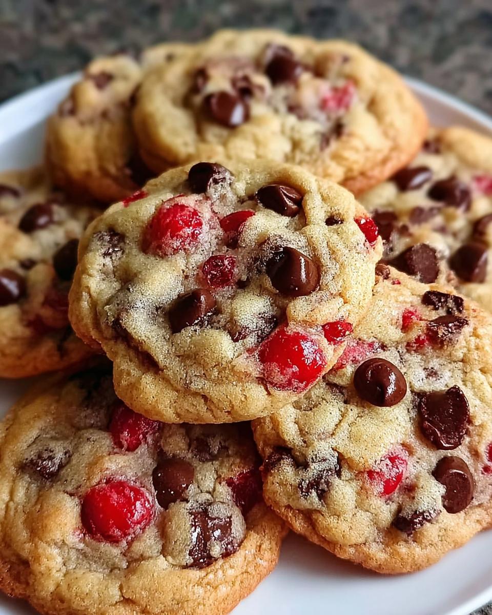 Maraschino Cherry Chocolate Chip Cookies - detail 2
