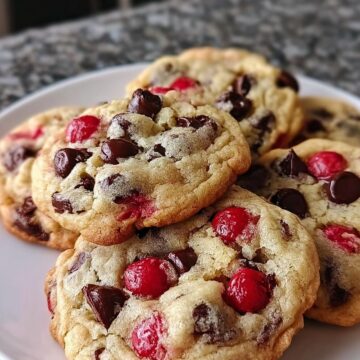 Maraschino Cherry Chocolate Chip Cookies