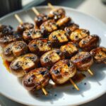 Marinated Grilled Mushroom Skewers