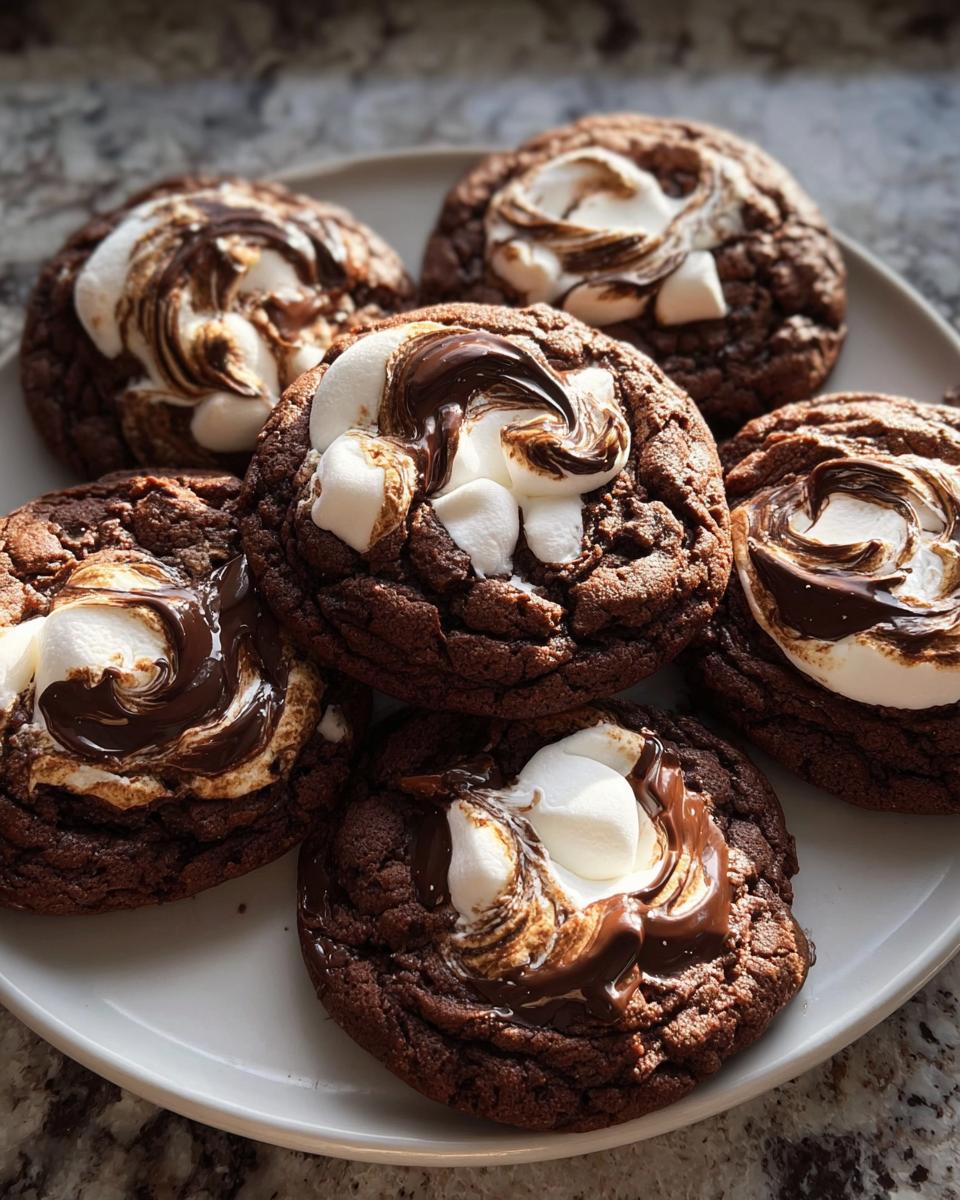 Marshmallow Chocolate Cookies - detail 1