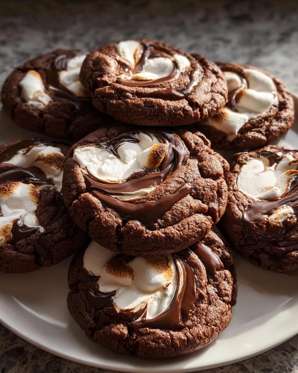 Marshmallow Chocolate Cookies - detail 2