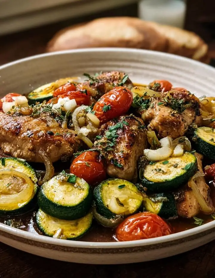 Mediterranean Chicken Zucchini