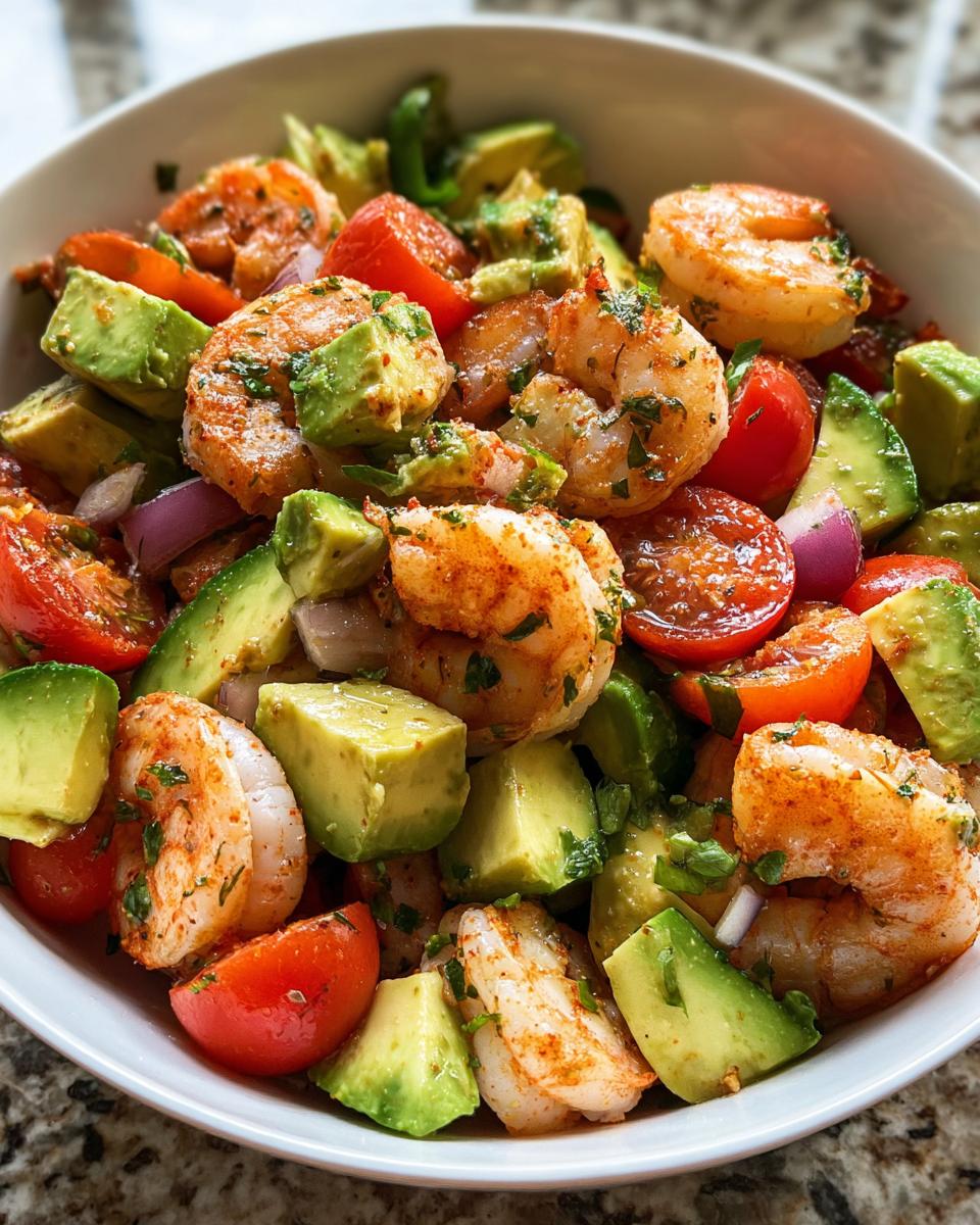 Mexican Shrimp Avocado Salad - detail 2