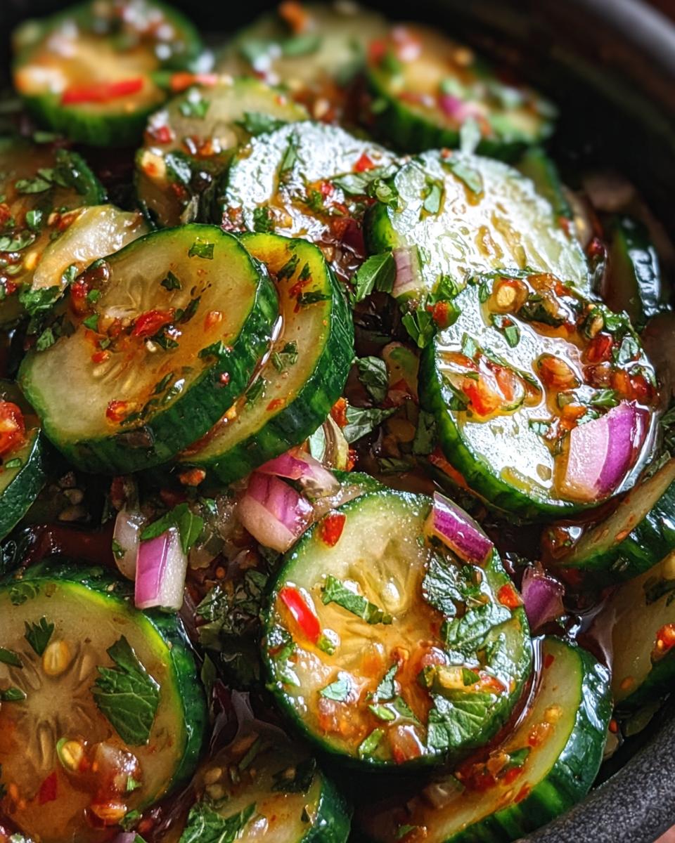 Mexican-style cucumbers - detail 1