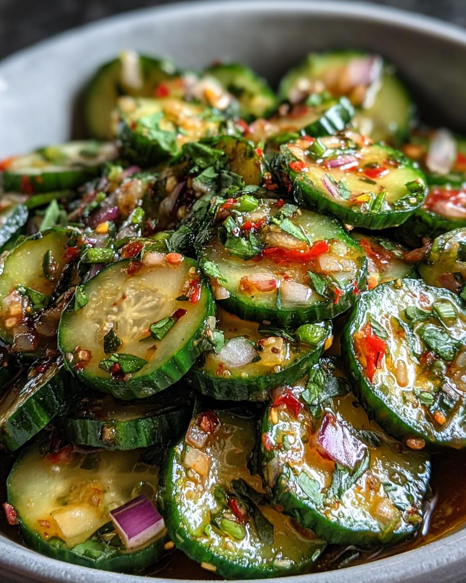 Mexican-style cucumbers - detail 2