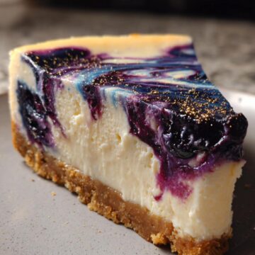 Midnight Blueberry Cheesecake