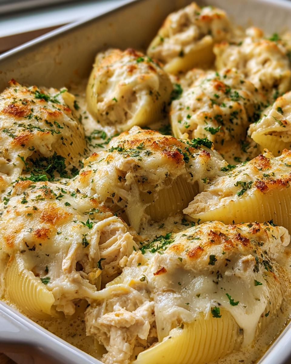Million Dollar Chicken Alfredo Stuffed Shells - detail 1