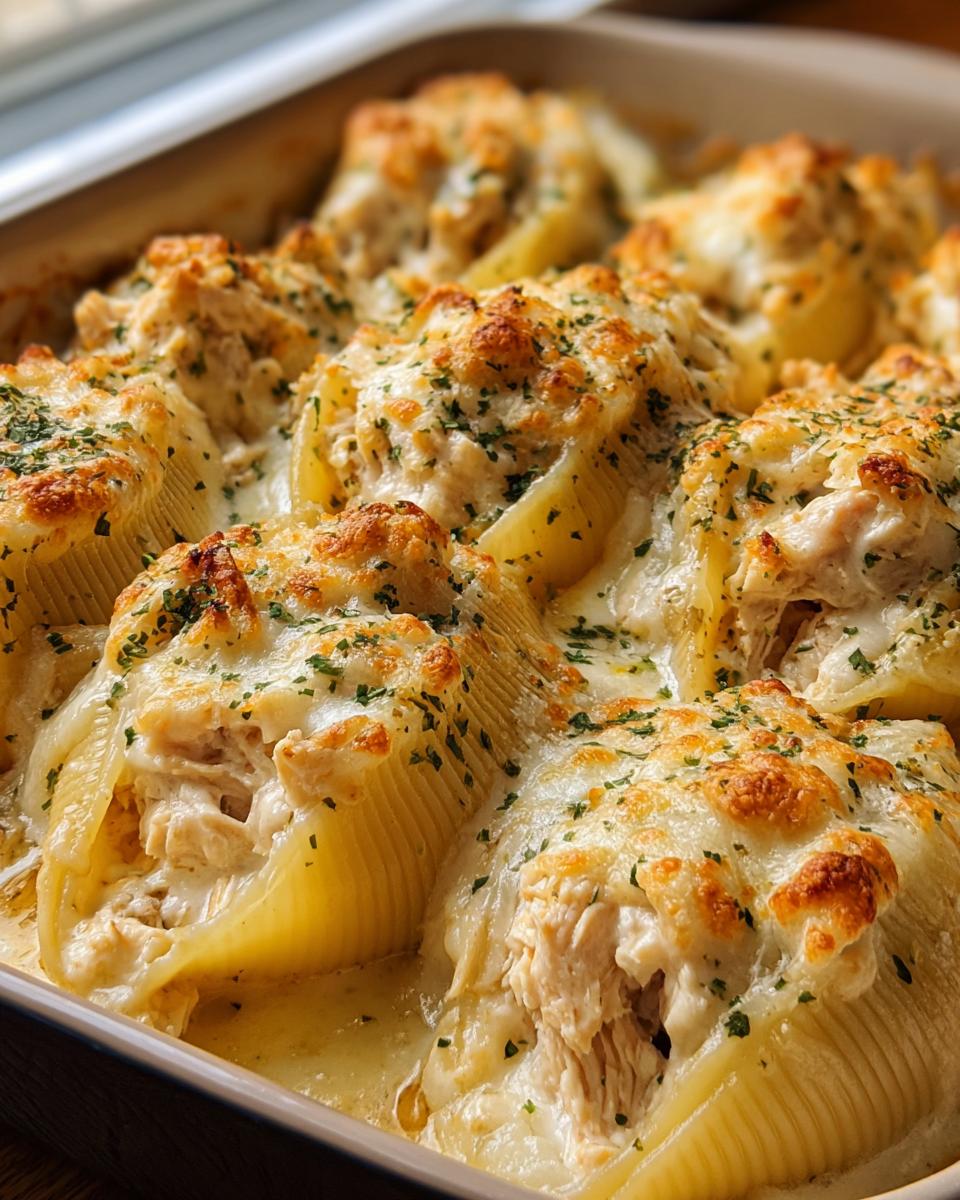 Million Dollar Chicken Alfredo Stuffed Shells - detail 2