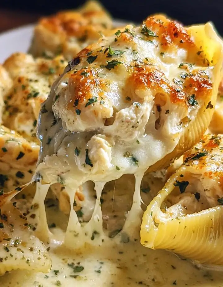 Million Dollar Chicken Alfredo Stuffed Shells