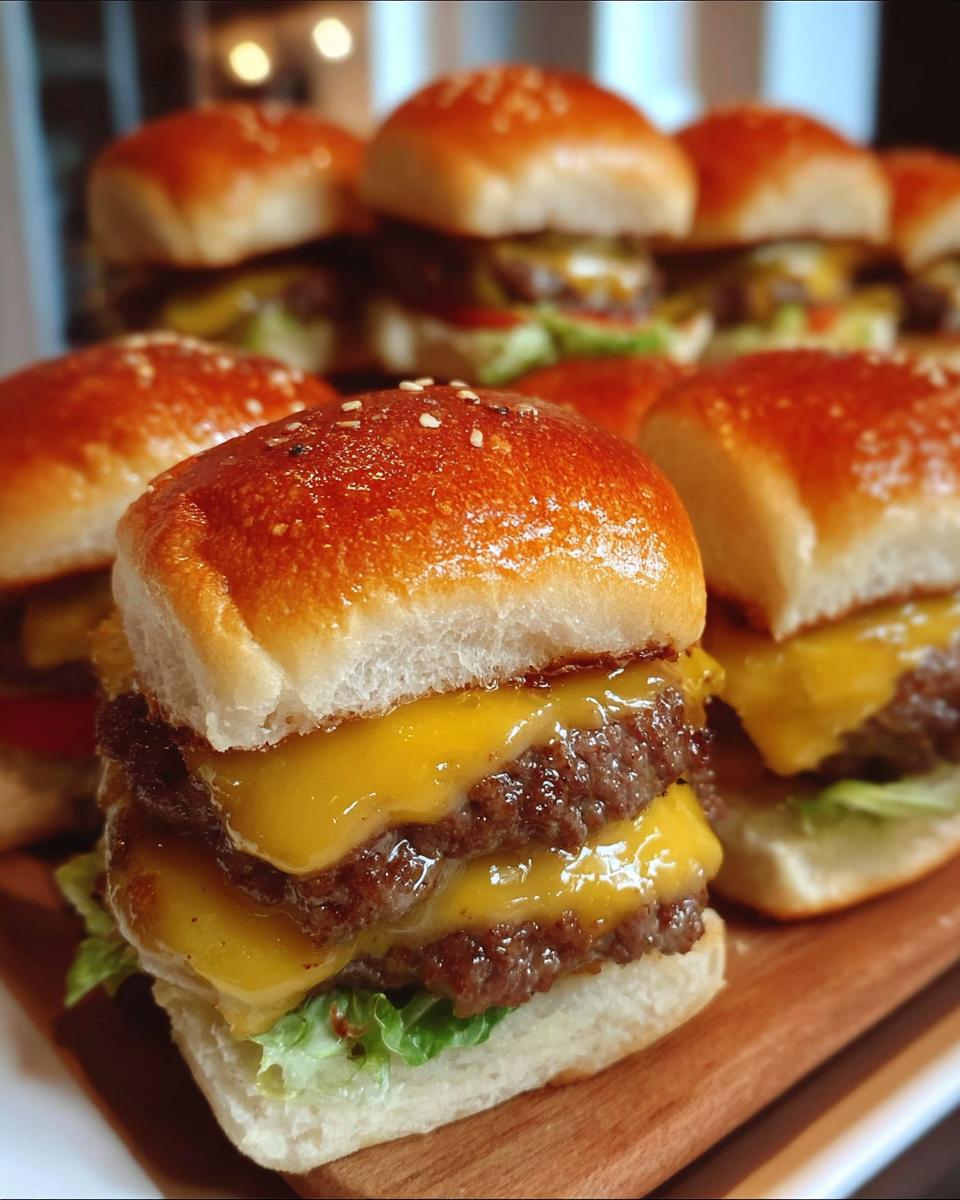 Mini Beef Cheeseburgers - detail 1
