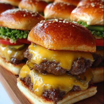 Mini Beef Cheeseburgers