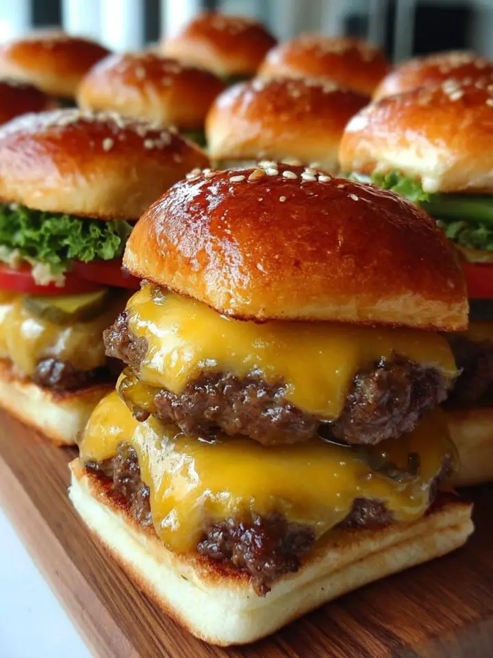 Mini Beef Cheeseburgers